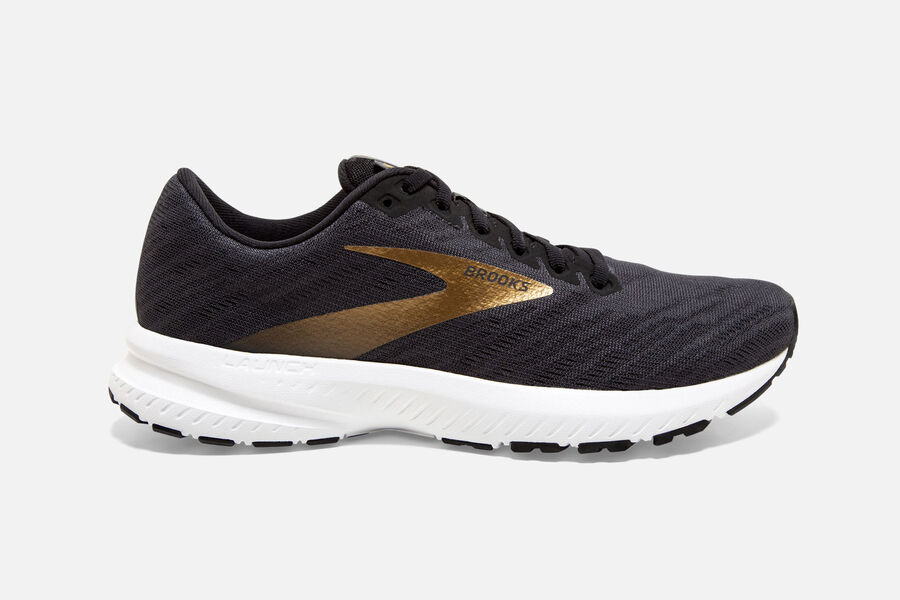 Brooks Men's Launch 7 Road Running Shoes Ebony/Black/Gold ( FEDGN8460 )